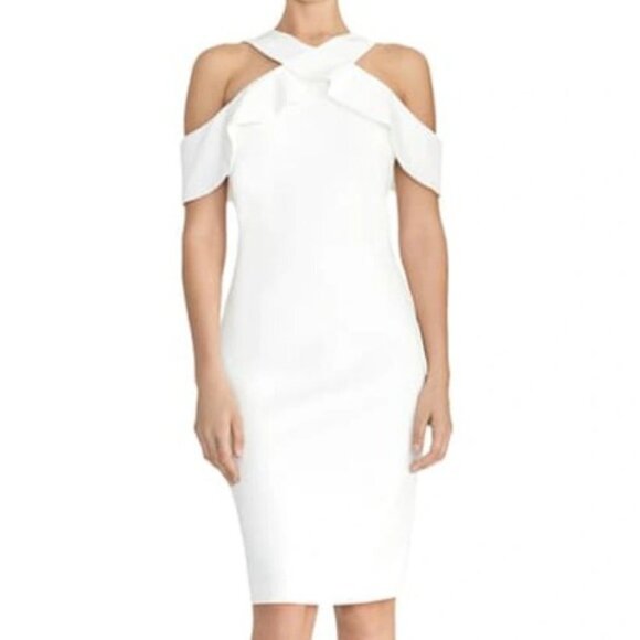 RACHEL Rachel Roy Women's Jolie Cold Shoulder Sheath Dress - M - Picture 1 of 9